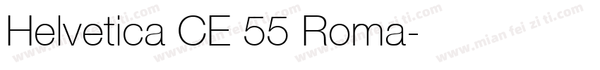 Helvetica CE 55 Roma字体转换